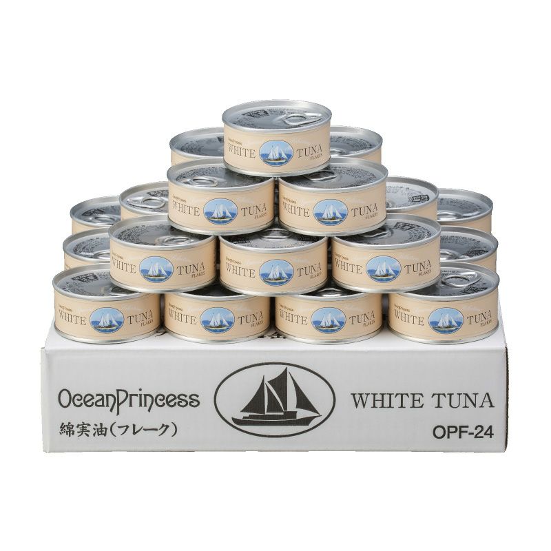 WHITE TUNA 綿実油（フレーク）24缶セット